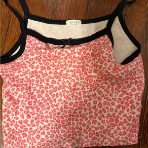 Pink Leopard Print Tank Top